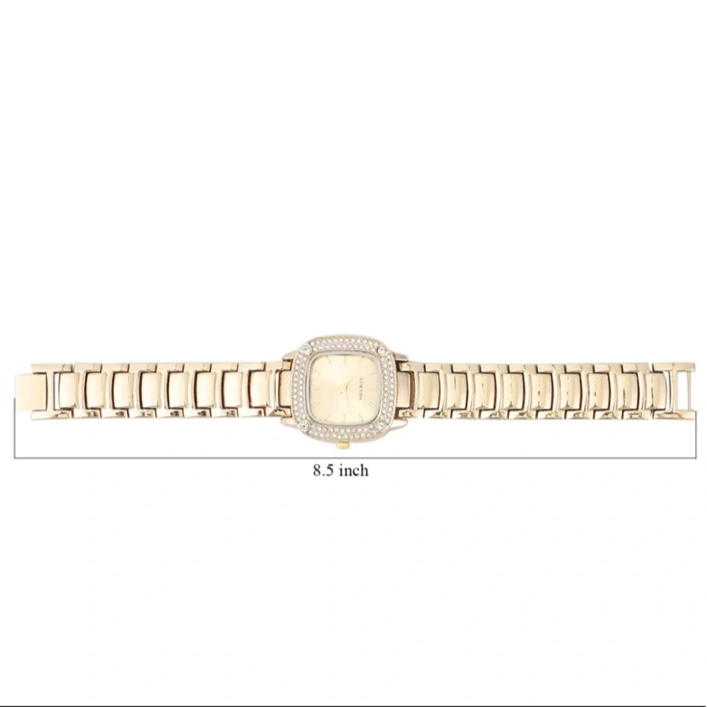 Watch with White Austrian Crystals